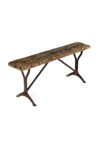 antique wooden bench