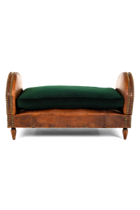 antique leather sofa