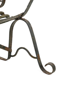 antique Strap work garden bench