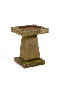 antique birdbath