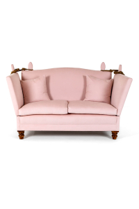 antique pink sofa