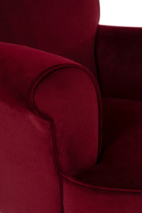 antique velvet armchair
