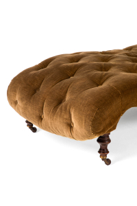 antique button back chair