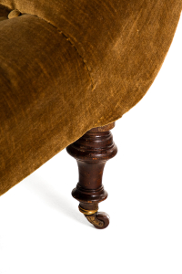 antique velvet chaise lounge