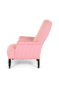 pink striped chairs