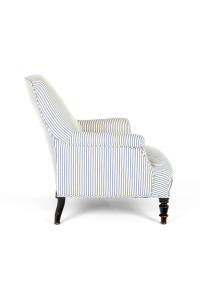 antique striped armchair