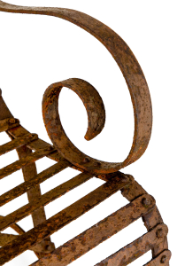 antique railway bench