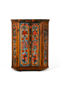 antique painted wardrobe