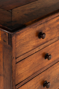 large antique bank of drawers