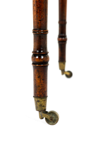 small antique table with castors
