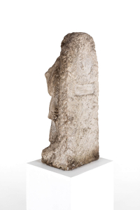 antique marble figure of a saint