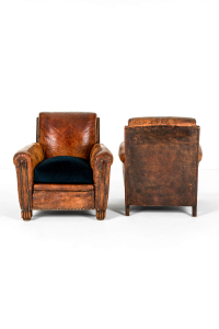 antique leather seating