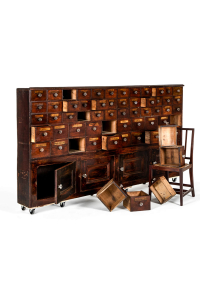 antique chemist drawers