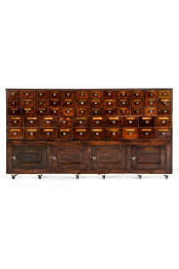 Vintage chemist shop drawers