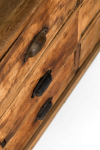 Rustic bank of workshop drawers