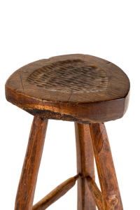 high wooden stools