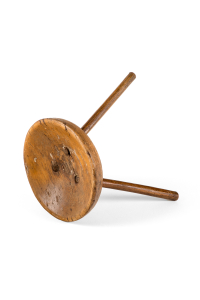 primitive cheese top stool