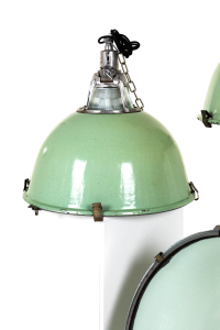 green enamel pendants