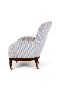 Victorian striped armchair