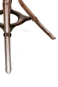 antique metal stool