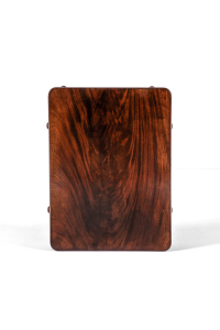 mahogany side table on castors