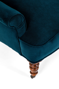 antique button back armchair