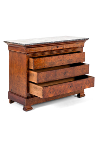 chest of drawers with a marble top