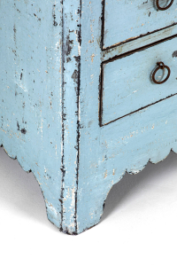 blue painted furniture