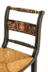 Painted Regency chairs