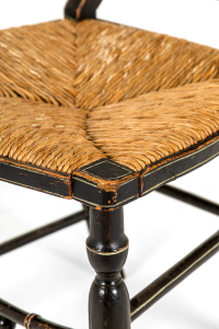 Antique rush armchairs