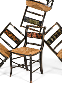 Painted antique side chairs