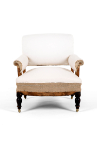 deconstructed antique armchair