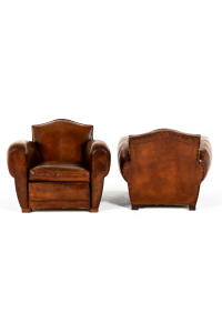 vintage leather armchairs