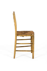 antique rush seat chair