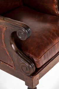 antique leather chairs