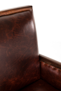 English leather armchairs