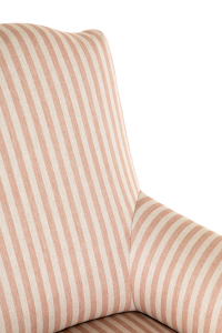 Pink stripe antique chair