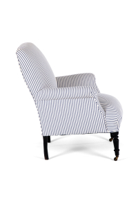 vintage striped armchairs
