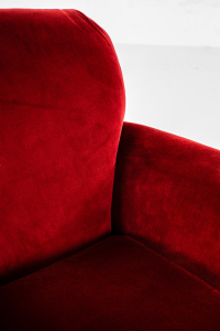 antique velvet chair