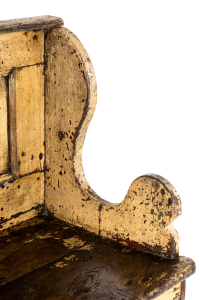 antique painted bench