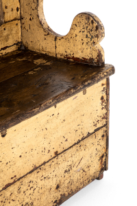 Rustic painted Irish settle