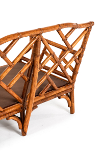 two seater bamboo sofa