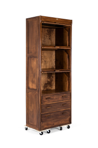 antique breakfront cabinet