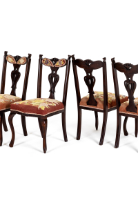 set of six antique dining chairs