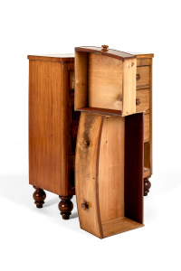 antique bowfront chest of drawers