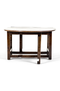 antique table that can sit eight guests