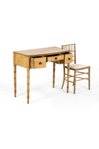 small ladies desk with side chair