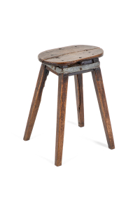 small antique wooden stool