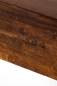 mahogany demi lune table