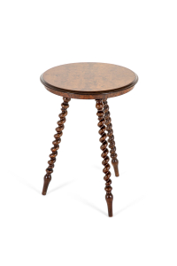 walnut barley twist table